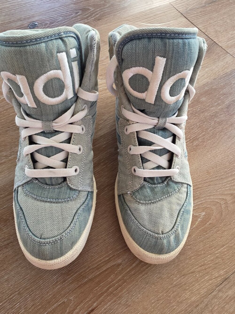 Adidas X Jeremy Scott collab denim sneakers size 6 men